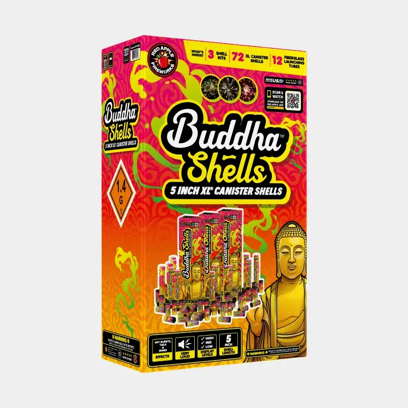 Buddha™ Shells 24 Shot 5" XL® Canister Shells - Image 3